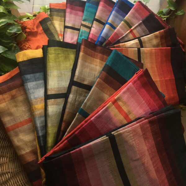 ☘️Presenting Our Beautiful new collection in semi raw silk top and Duppatta with beautiful hand block prints and cotton silk bottom