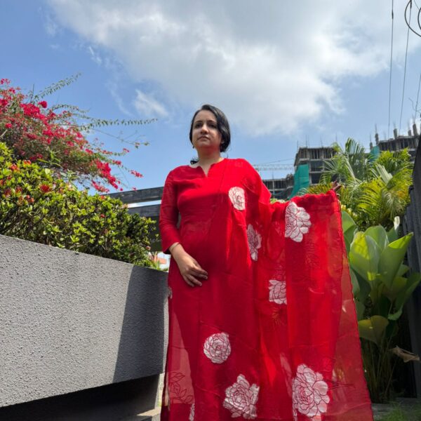 Available Now on Pre order !!! Dispatch time 15 working days !!!! A beautiful collection of pure silk organza top & Duppatta with exquisite tissue appliqués ,santoon bottom. These beautiful suits are hand crafted at 3 metres & can be styled in different ways & is the perfect choice for premium classy wear