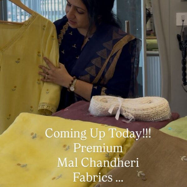 Presenting a beautiful Butter soft Malai Chandheri fabric that can be styled as an Aline suit, stylish frocks or sarees!!! Can be cut in meterage as required